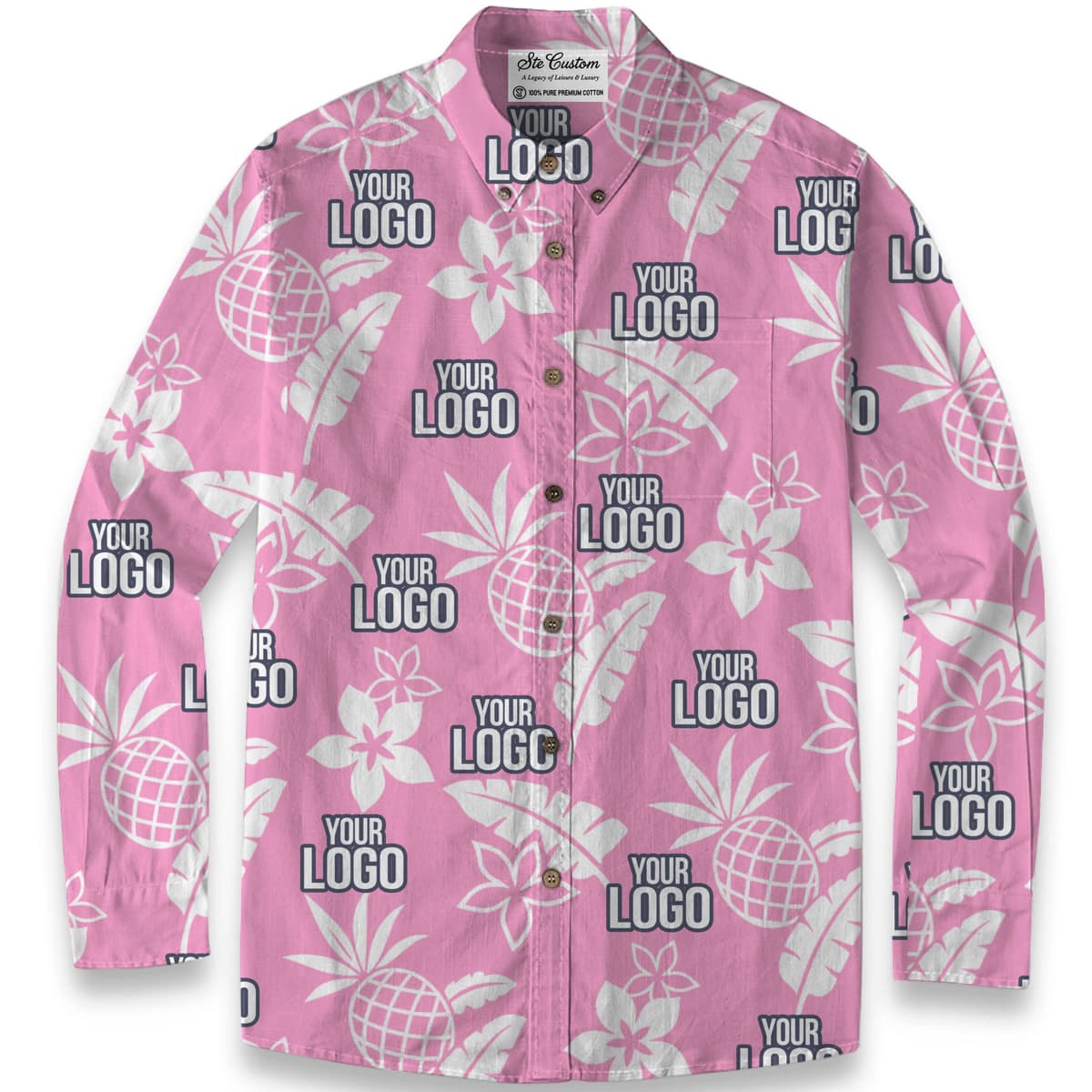 Midnight Tropic – Premium Cotton Long Sleeve Shirt 4