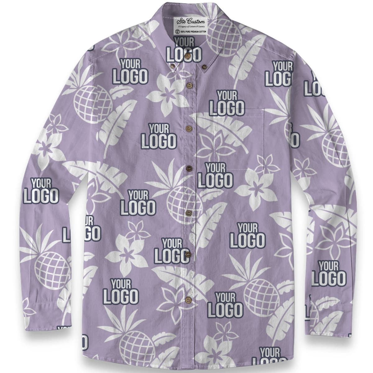 Midnight Tropic – Premium Cotton Long Sleeve Shirt 5