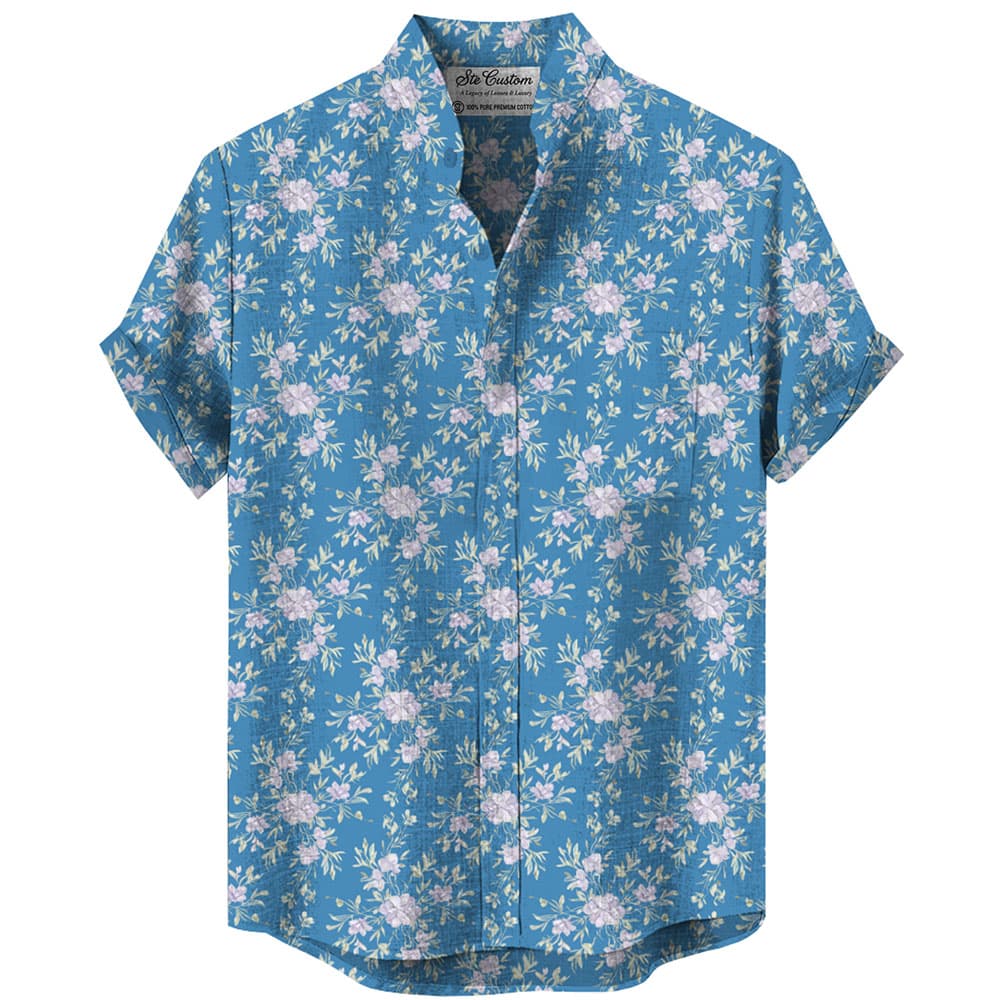 Ste™ Botanical Heritage Custom Premium Stand Collar Shirt 6