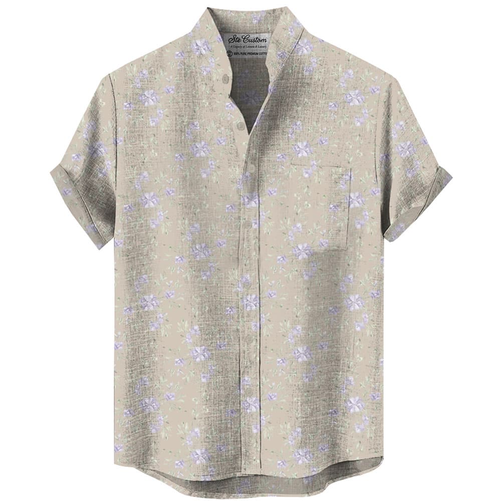 Ste™ Botanical Heritage Custom Premium Stand Collar Shirt 8