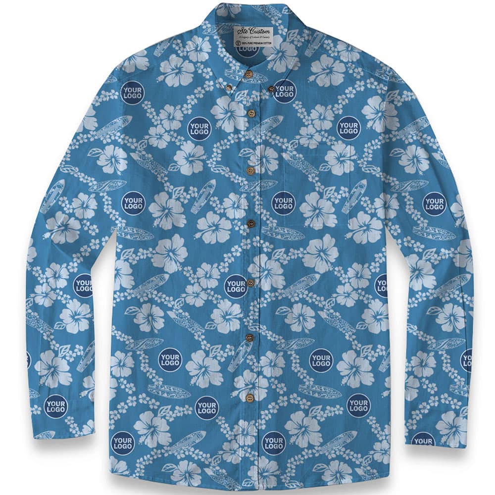 Ste™ Botanical Heritage Custom Premium Hawaiian LS Shirt 5