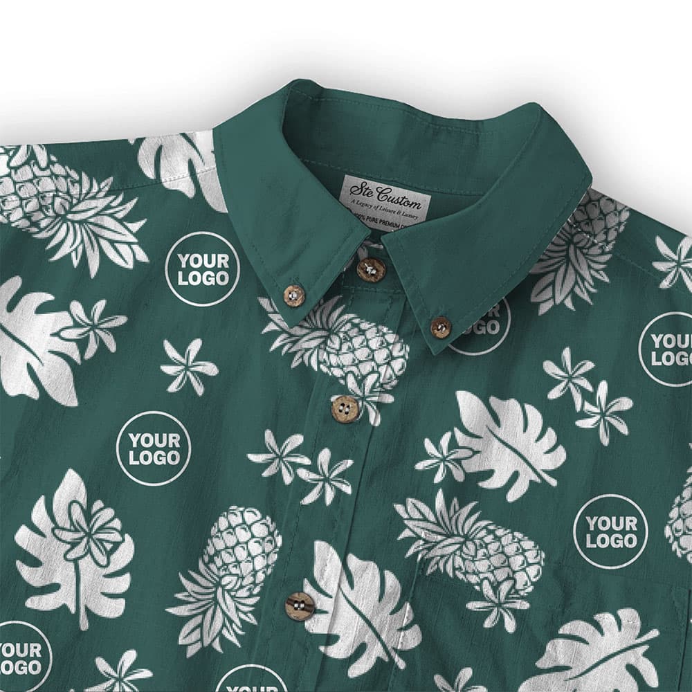 Ste™ Signature Pineapple Premium Hawaiian Long Sleeve Shirt 3