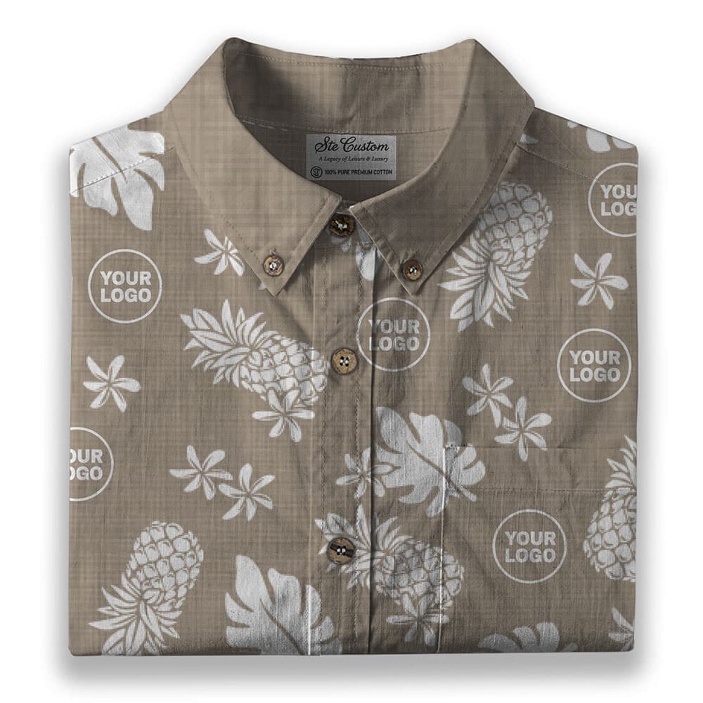 Ste™ Signature Pineapple Premium Hawaiian Long Sleeve Shirt 6